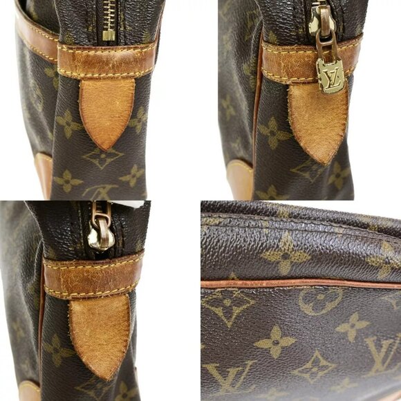 LOUIS VUITTON Compiegne 28 Clutch Bag Monogram Leather Brown GHW M51845 68FB193 - Picture 9 of 16